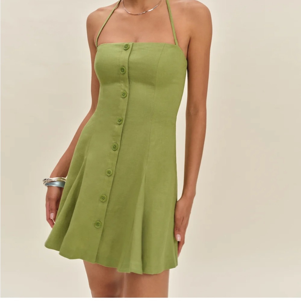 Reformation NEVER WORN linen Daren Linen Dress